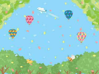新緑の風景　背景 © kumashacho