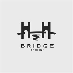 bridge logo vector illustration design