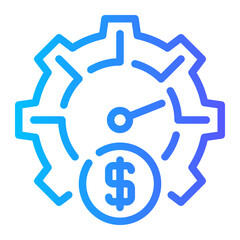 money management gradient icon