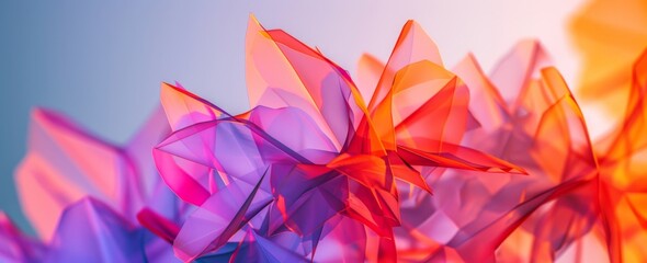 Colorful Abstract Crystal Background