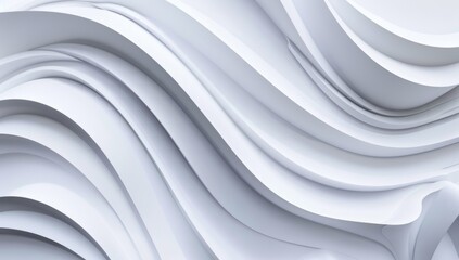 Abstract White Waves Texture