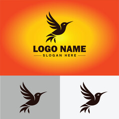 Fototapeta premium hummingbird logo vector art icon graphics for company brand business icon hummingbird logo template