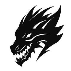 angry dragon head tattoo illustration, angry dragon head vector illustration, angry dragon head mascot logo illustration