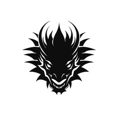 angry dragon head tattoo illustration, angry dragon head vector illustration, angry dragon head mascot logo illustration