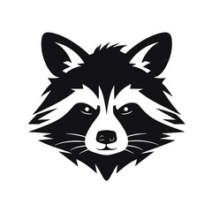 Raccoon mascot vector design, illustration concept style for badge, emblem and t shirt printing. Angry raccoon illustration. Sport emblem.