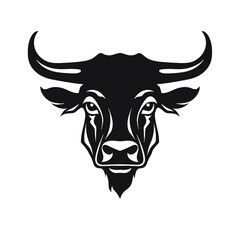 Bulldog Logo Monochrome Design Style