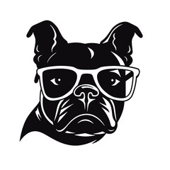 British bulldog mascot emblem illustration