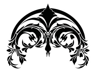Art Nouveau Arches Graphic Accents, vector illustration, vintage elements	
