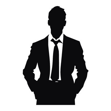 recommend clip art: business man silhouette pose
