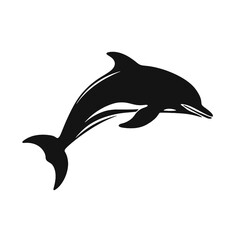 dolphin logo icon , Silhouette 