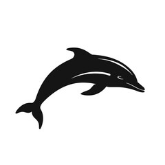 Obraz premium dolphin logo icon , Silhouette 