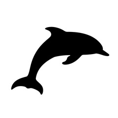 dolphin logo icon , Silhouette 