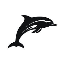 dolphin logo icon , Silhouette 