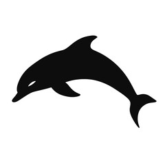 dolphin logo icon , Silhouette 