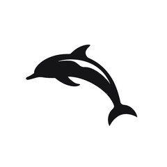 dolphin logo icon , Silhouette 