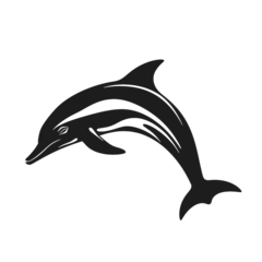 Foto auf Acrylglas Antireflex dolphin logo icon © vectorcyan