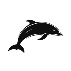 Wandaufkleber dolphin logo icon © vectorcyan