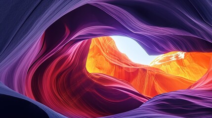Antelope canyon in arizona - background travel concept. copy space for text.