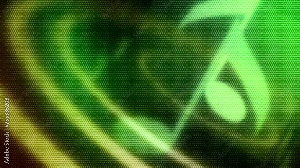Poster animated moving motion background showing musical notes