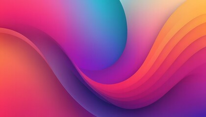 Abstract modern gradient purple and orange color liquid wavy shapes colorful background