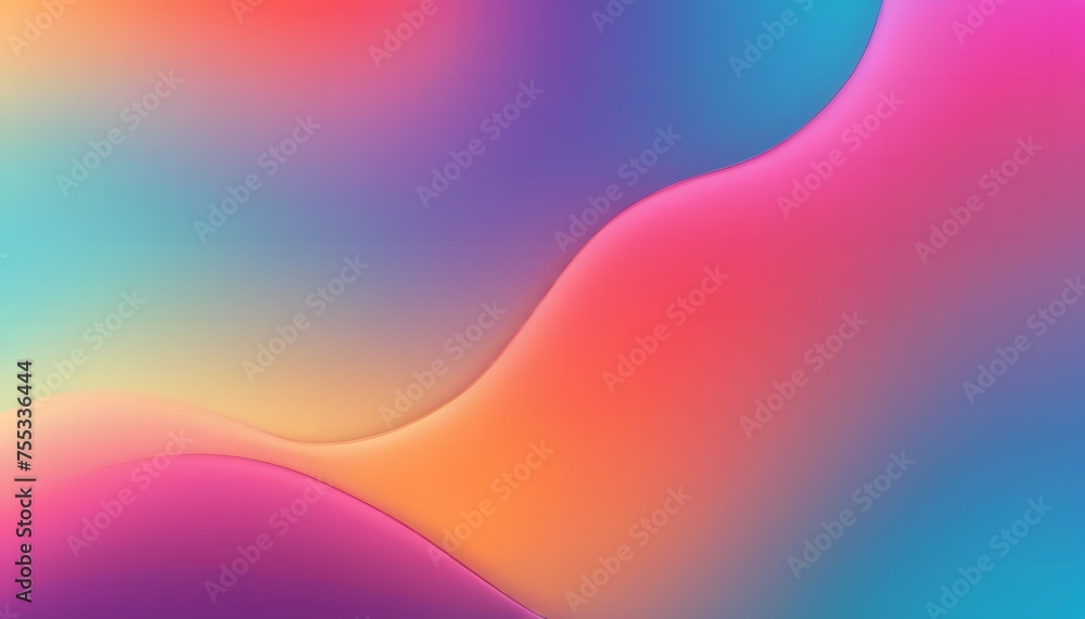 Aufkleber abstract colorful holographic gradient background design. glowing retro waves background