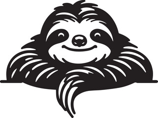 Cute Sloth: Vector Artwork of Adorable Sloth