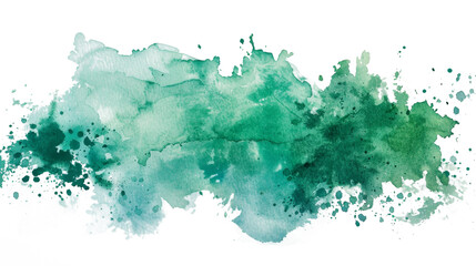 Obraz premium Abstract Watercolor Stain on Transparent