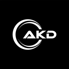 AKD Letter Logo Design, Inspiration for a Unique Identity. Modern Elegance and Creative Design. Watermark Your Success with the Striking this Logo.