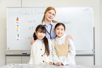 英会話講師と生徒　English conversation teacher and student