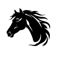 Horse head vector Silhouette 