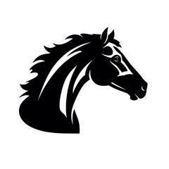 Horse head vector Silhouette 
