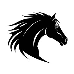 Horse head vector Silhouette 