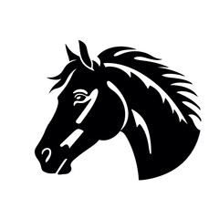 Horse head vector Silhouette 