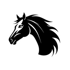 Horse head vector Silhouette 