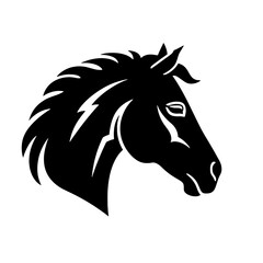 Horse head vector Silhouette 
