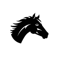 Horse head vector Silhouette 
