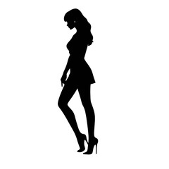 silhouette of a woman