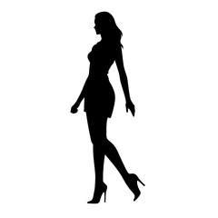 Fototapeta na wymiar silhouette of a woman