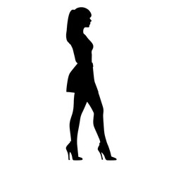 silhouette of a woman