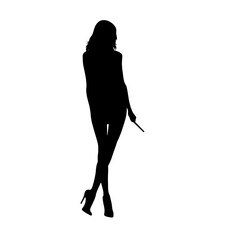 silhouette of a woman