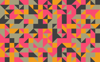 Retro pattern of geometric shapes. Colorful geometric hipster retro background, place your text on the top of it. Retro triangle background.