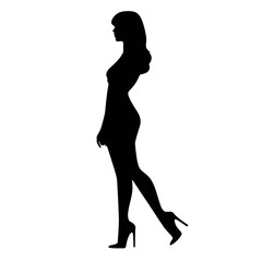 silhouette of a woman