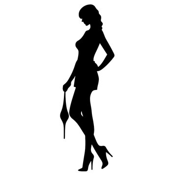 recommend clip art: silhouette of a woman
