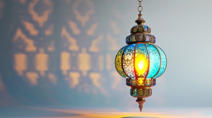 Fototapeta na wymiar Arabic lantern isolated, generative ai