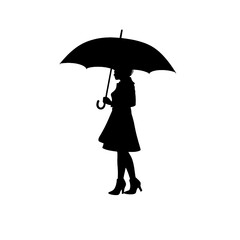 person under umbrella