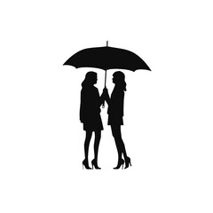 person under umbrella