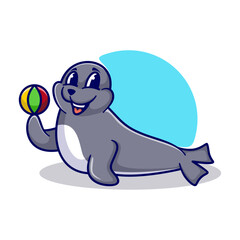 Seals Illustration Cartoon