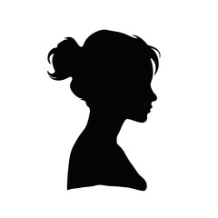 beauty girl illustration isolated on clear background,  idea for business cards, templates, web, brochure, posters, postcards, salon