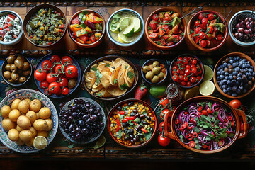 Fototapeta premium Hispanic food Celebrating the rich culinary heritage of Hispanic culture.