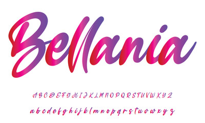 Hand drawn vector alphabet. Modern monoline signature script font. Elegant Signature Font. Best Alphabet Beautiful Calligraphy Signature Font lettering handwritten